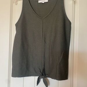 LOFT Women's Olive Knit Tank Top